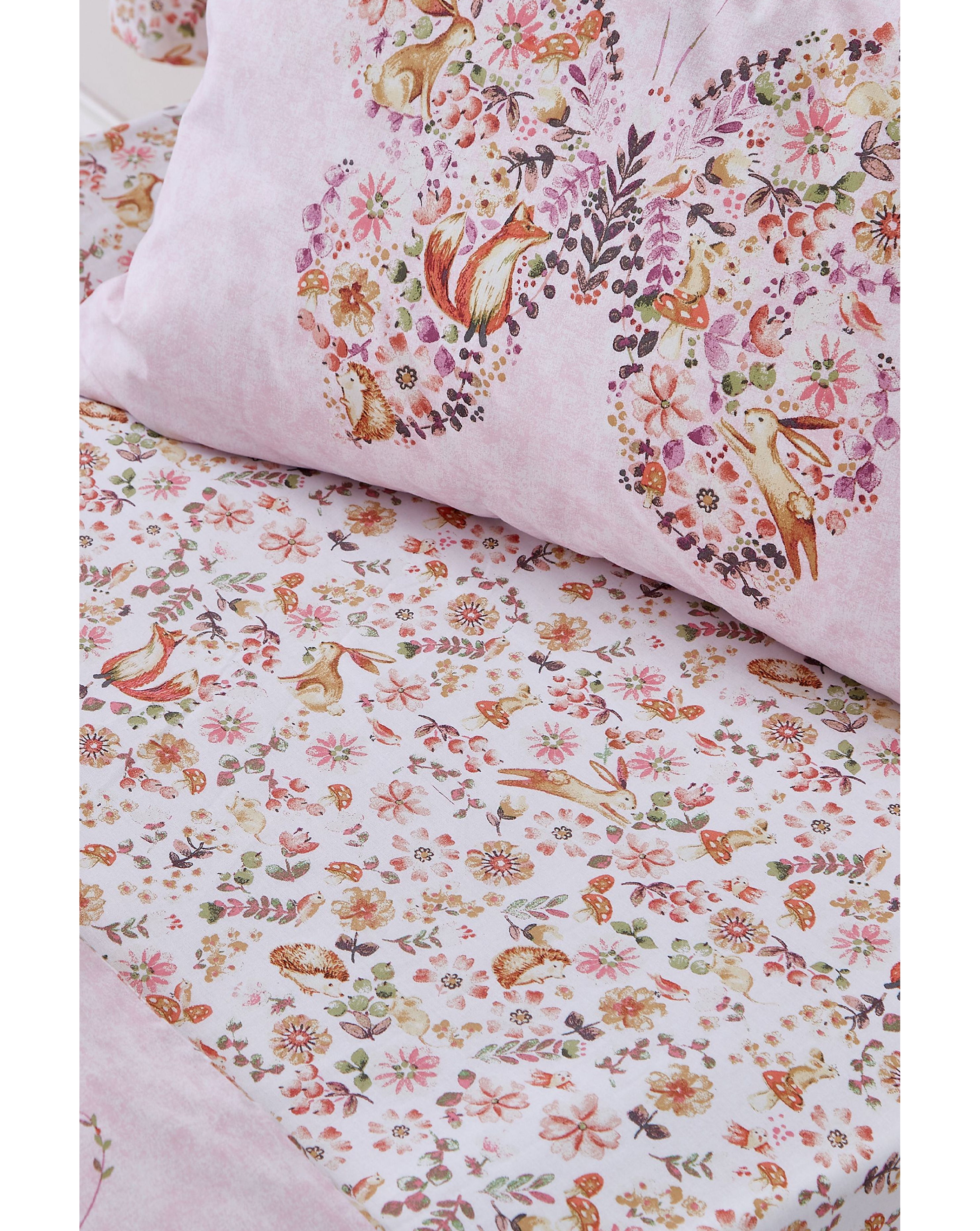 Catherine Lansfield Pink Enchanted Butterfly Fitted Sheet in Size Double, Sports Direct - Image 4